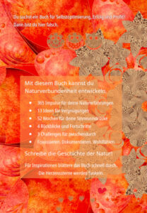 Buch-Rückseite von machsbuntundanders: Das große Achtsamkeitstagebuch für mehr Natur in deinem Leben